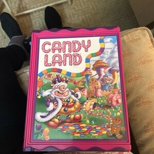 Hasbro Candy Land Game Pink Box with Colorful Artwork
